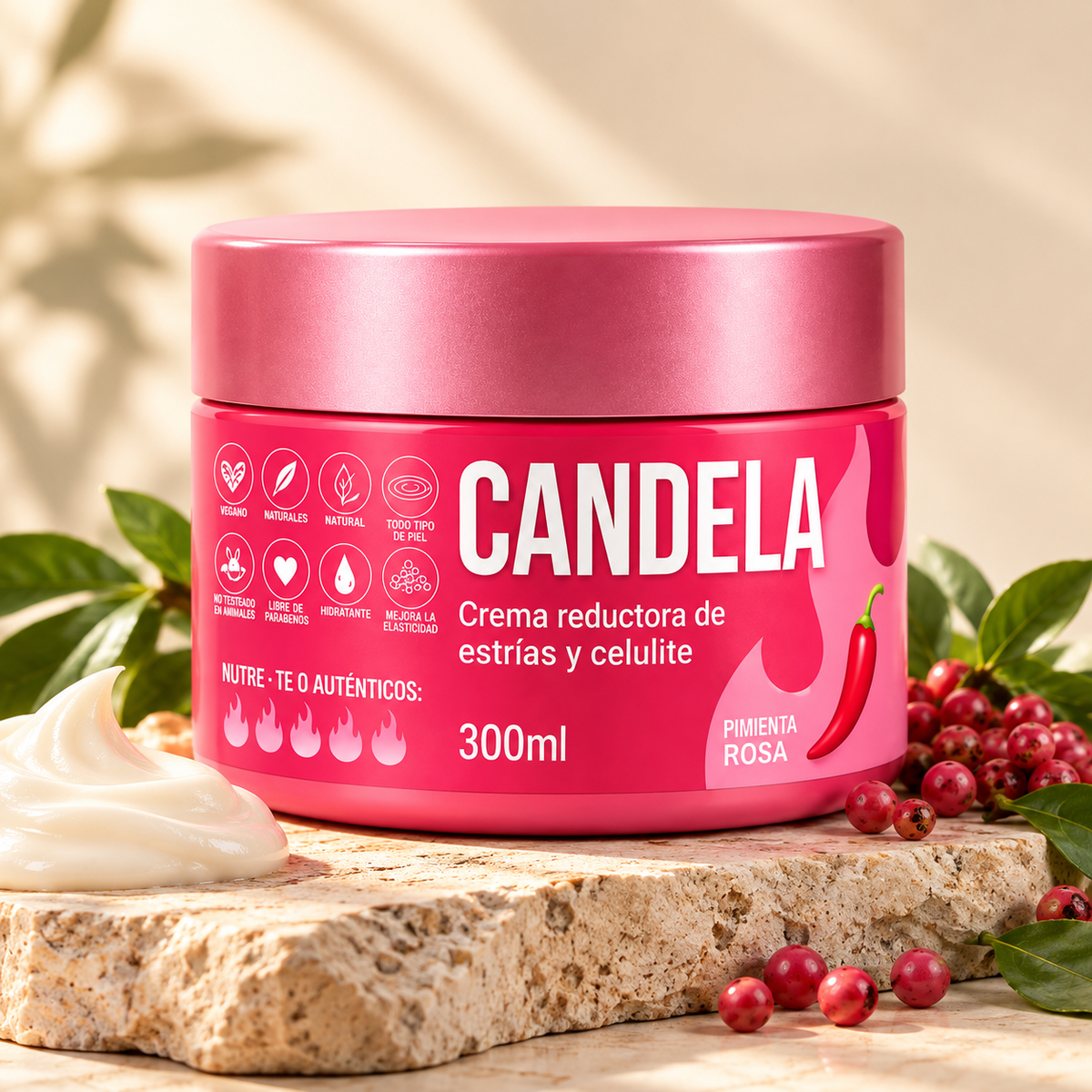 Crema Reductora de Estrías y Celulitis CANDELA