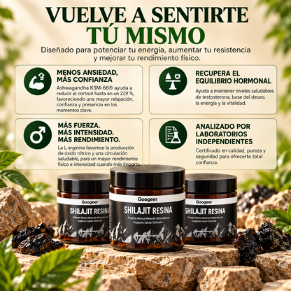 Resina orgánica pura del Himalaya SHILAJIT 100g
